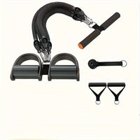 A Set Of Adjustable Resistance Tension Bands With Foot Pedals And Handles, High Resistance Level, Anti Fall, Suitable For Fitness Training, Body Stretching, And Abdominal Muscle Exercises